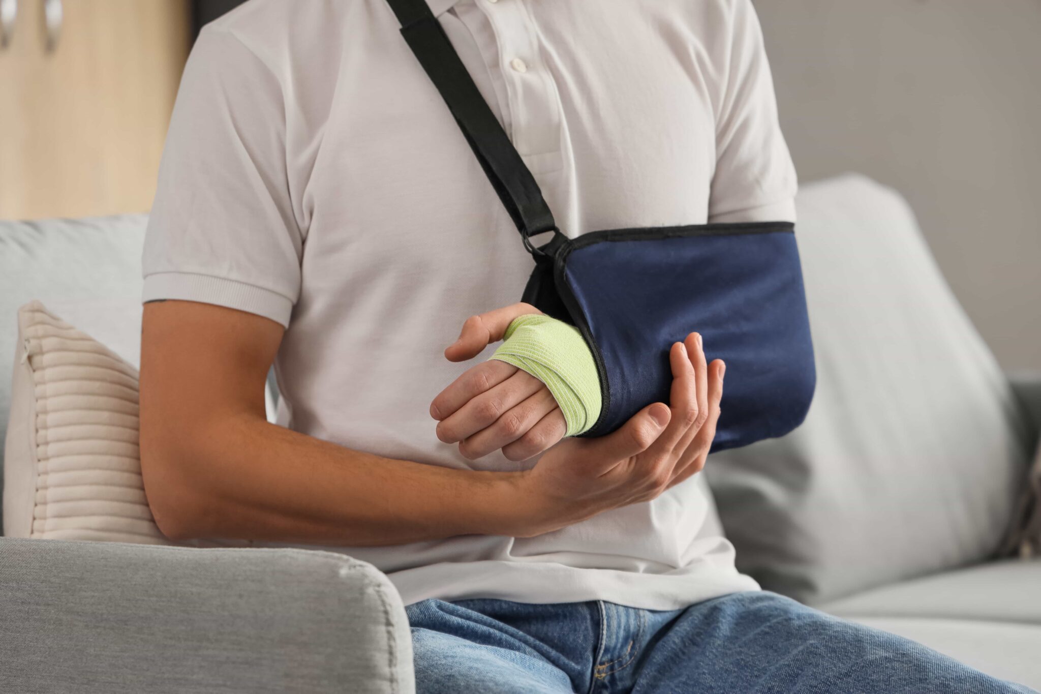 bodily injury broken arm in sling