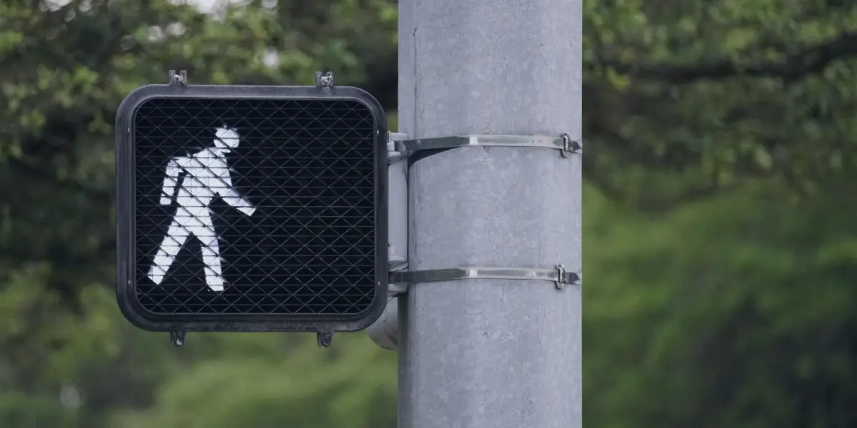 cross walk indicator