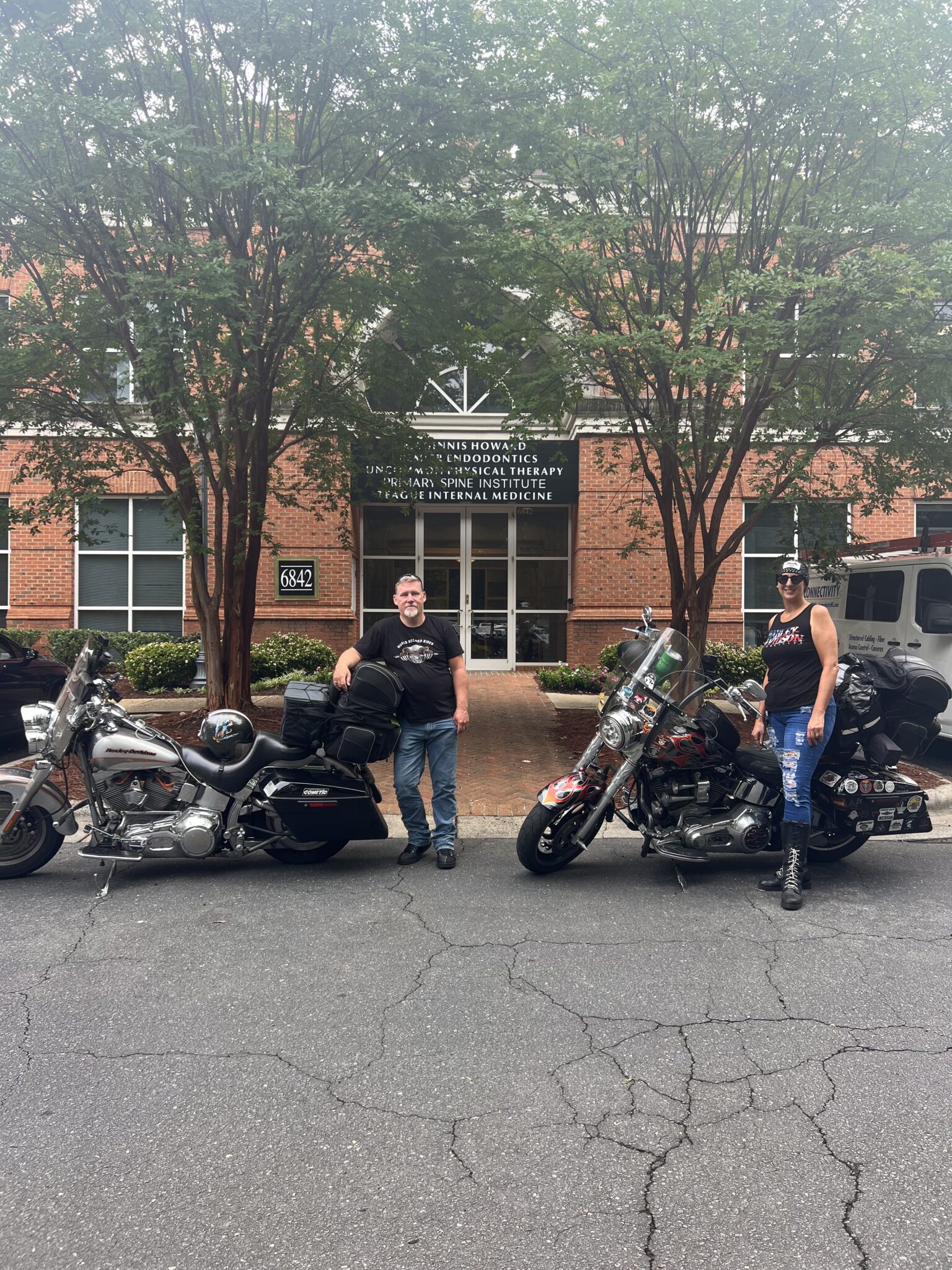 Angie and Sonny Support Bikers
